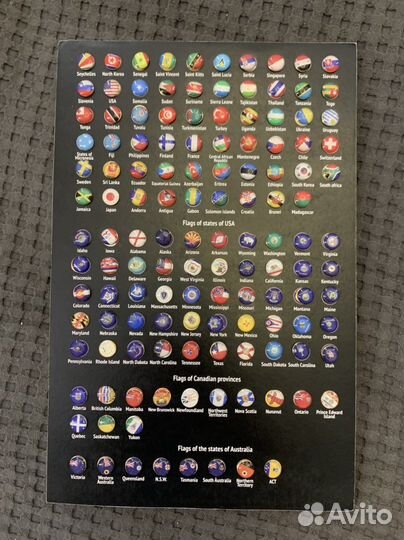 Геотеги / пины / флаги для деревянной карты мира