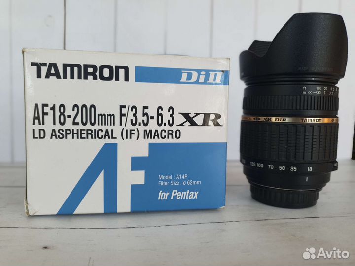 Объектив Tamron 18-200 для Pentax