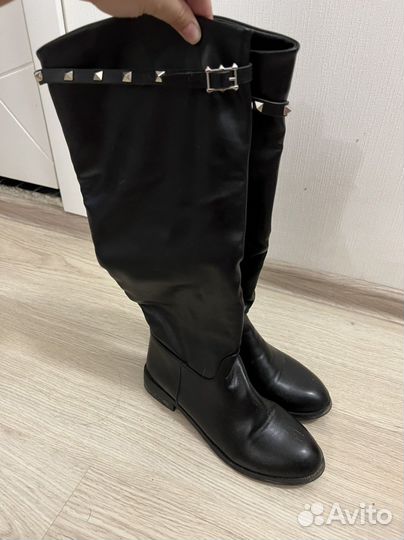 Осенние женские сапоги 37,5-38 размер