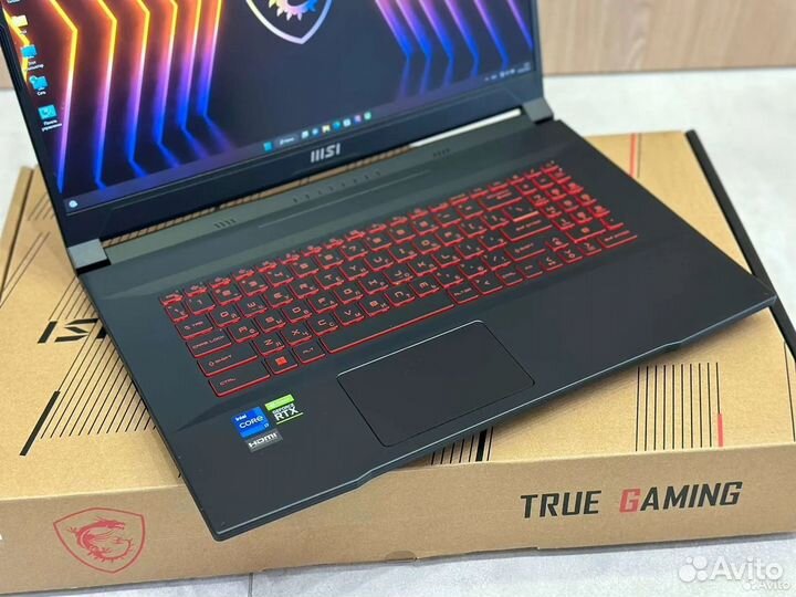 Огромный MSI core i7-12650H 16Gb RTX3050 SSD512