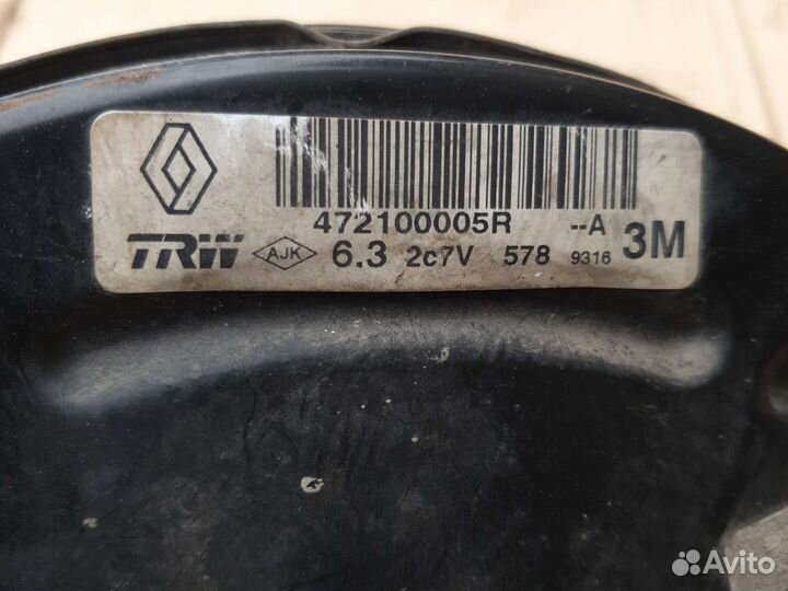 Усилитель тормозов Renault megane III