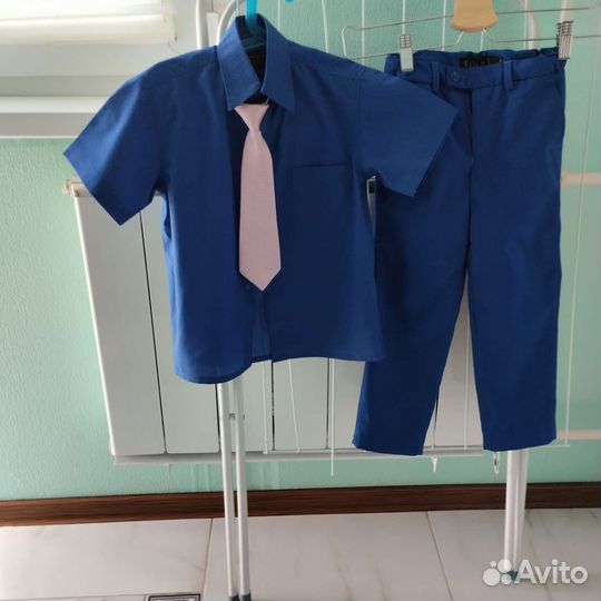 Костюм детский праздничный рубашка брюки 110