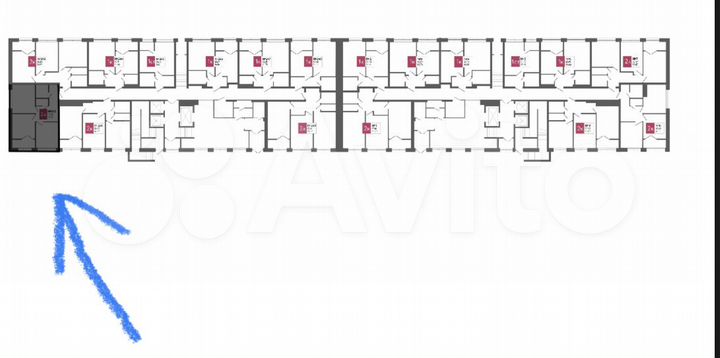 2-к. квартира, 48,1 м², 1/22 эт.