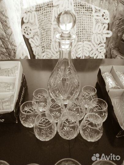 Рюмки, бокалы, фужеры стекло, хрусталь СССР