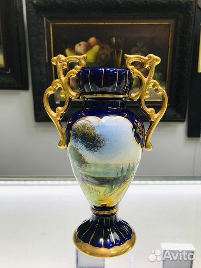 Керамическая ваза ручной работы, Португалия, 1960е