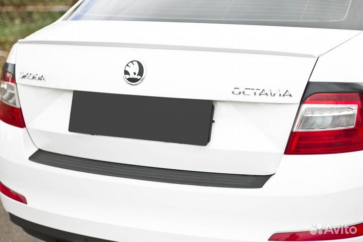 Накладка на бампер Skoda Octavia 3 A7 (14-17) RA