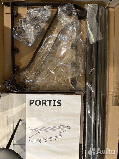 Вешалка настенная IKEA Portis Новая