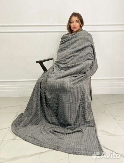 Плед покрывало кубик новое евро