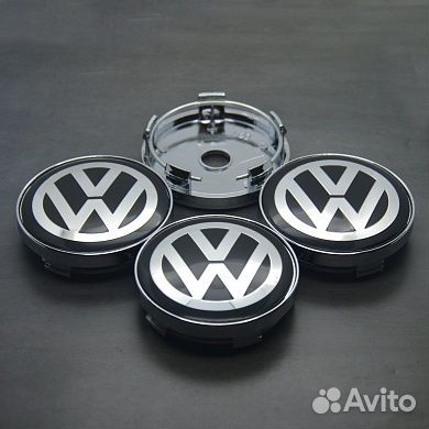 Колпачки (заглушки) на литые диски Volkswagen 4 шт