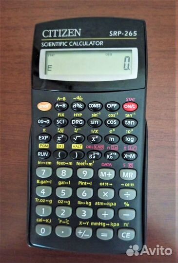 Новый Инженерный калькулятор citizen srp-265