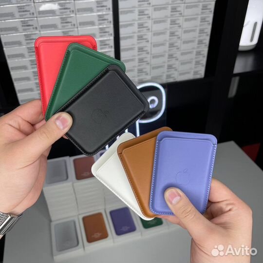 Магнитный кошёлек MagSafe Leather Wallet