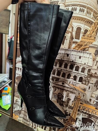 Сапоги женские натуральная кожа, 39 р