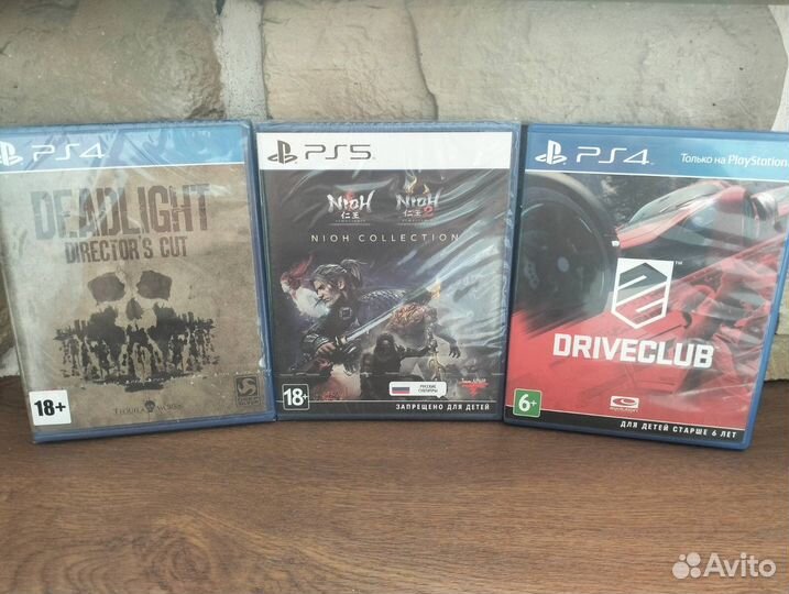 Игры PS5/PS4 Nioh Collection/ DriveClub/ Deadlight