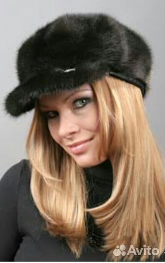 Норковая кепи (шапка) (новая)
