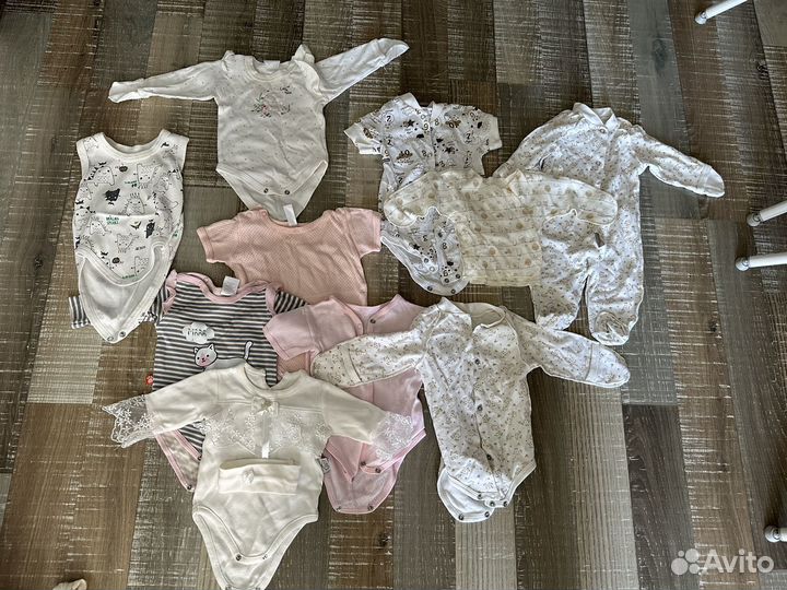 Вещи на девочку пакетом 56-68р-р