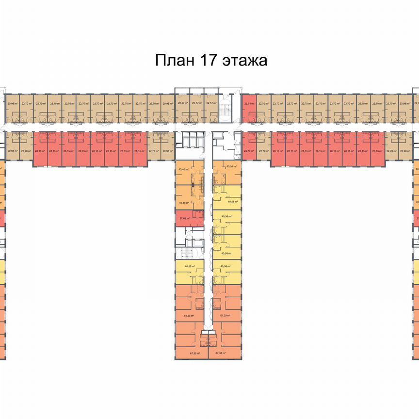 3-к. апартаменты, 67,4 м², 18/24 эт.