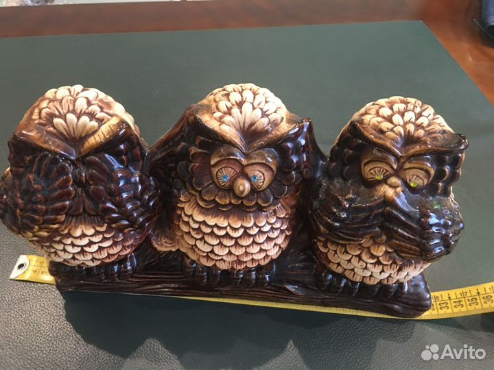 Совы, Фигурки трех мудрых сов