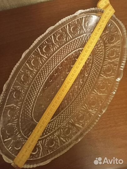 Блюдо хрустальное СССР