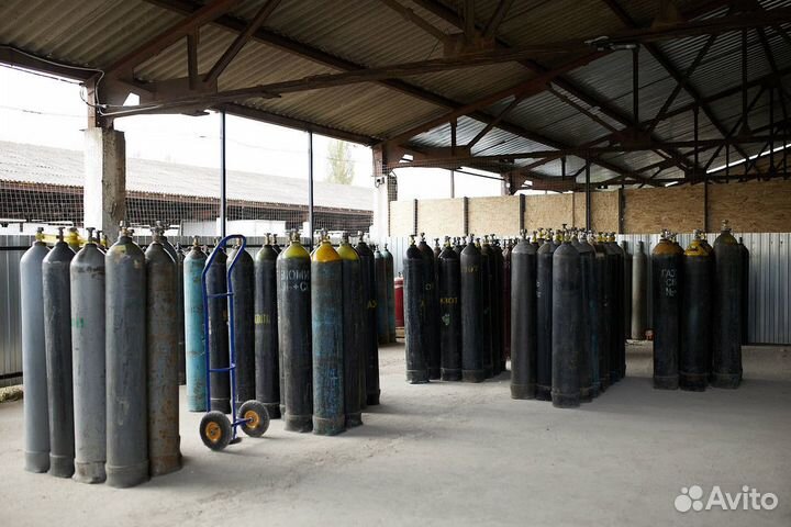 Баллон с углекислотой, азот, аргон в наличии