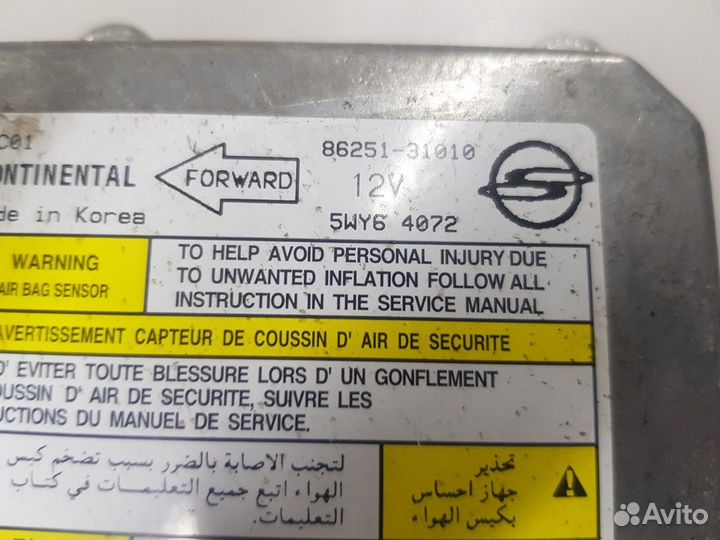 Блок управления airbag (SsangYong Actyon Sports)