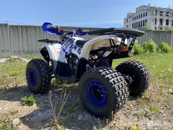 Детский квадроцикл ATV Classic 8 NEW белый/синий