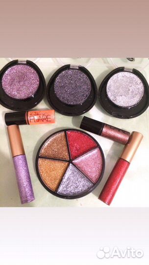 Тени, подводка для глаз, глиттер