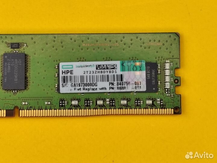 DDR4 16GB 2666 MHz ECC REG HP samsung серверная