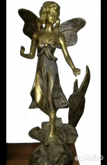 Скульптура психея нимфа фея. Бронза. Франция