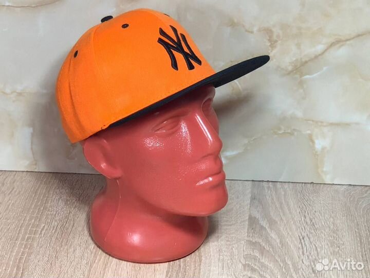 Кепка Бейсболка New York Yankees оранжевая