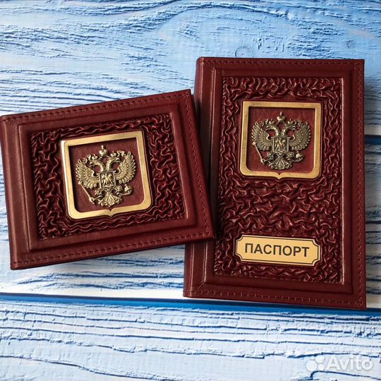 Обложка на паспорт из натуральной кожи