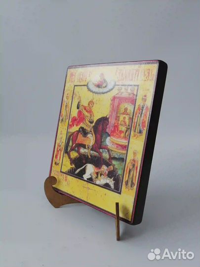 Димитрий Солунский, 17x20x1,8 см, арт А299