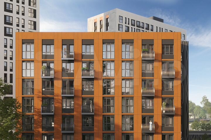 2-к. квартира, 57,2 м², 13/25 эт.