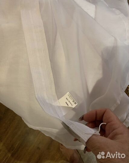 Новая тюль вуаль белая