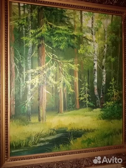 Картины маслом, самоцветами и янтарем