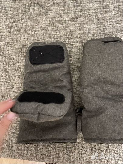 Муфта на коляску варежки