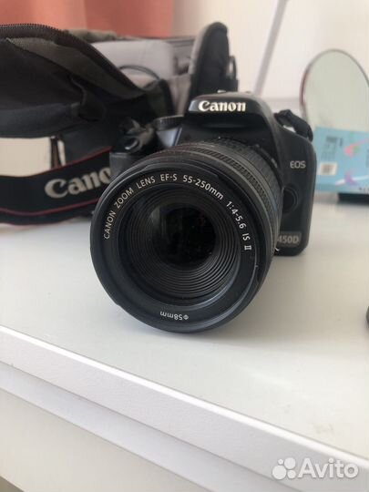 Зеркальный фотоаппарат Canon 450D, 2 объектива