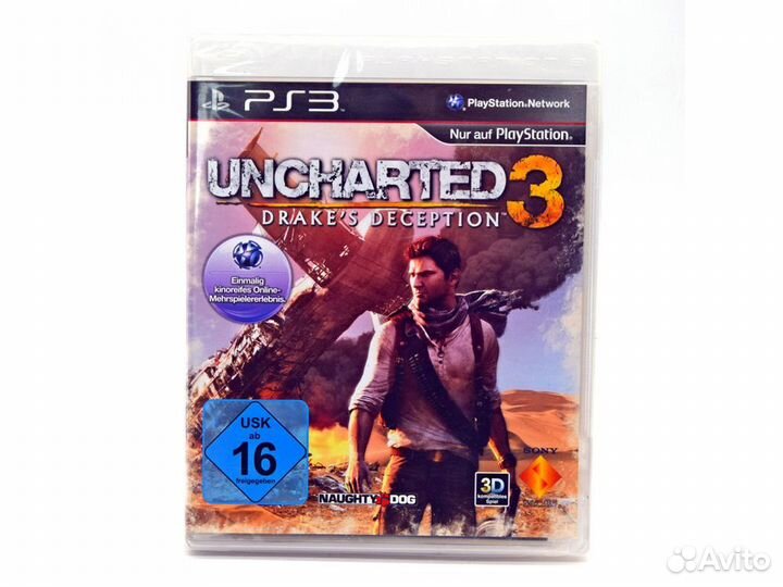 Uncharted 3 Drake Deception витринный образец PS3