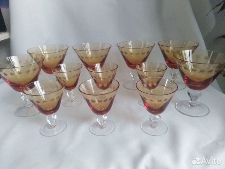 Редкие фужеры и рюмки гхк 