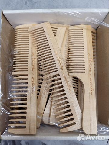 Новые расчески деревянные гребни