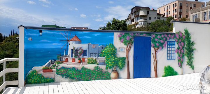 Роспись стен. Художник Сочи