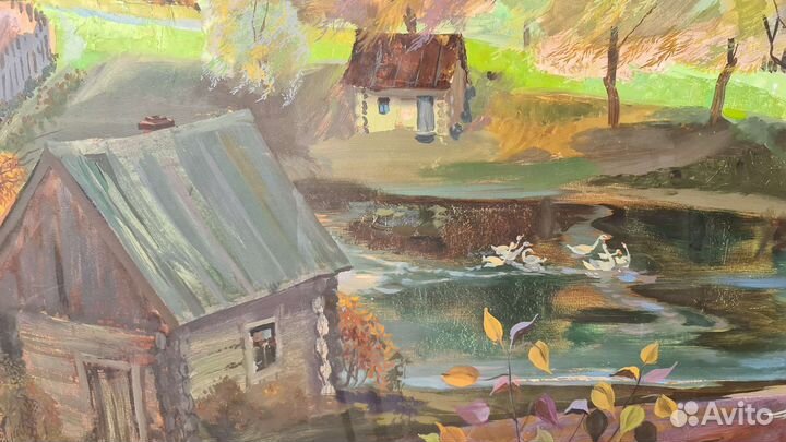 Картина 189х124 антиквариат