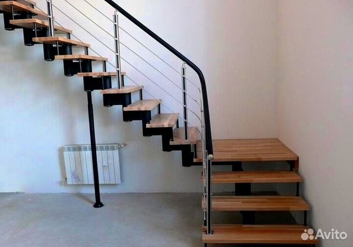 Каркас лестницы из металла