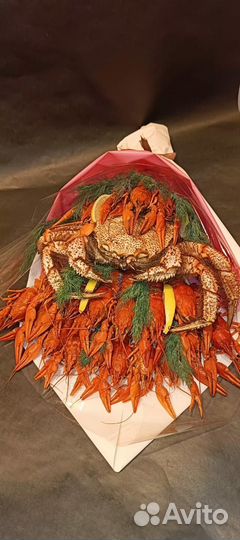 Мужской букет из раков