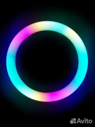 Кольцевая лампа цветная (мультиколор) RGB LED MJ33