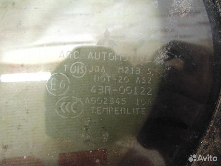 Стекло двери задней левой для Mitsubishi Lancer X