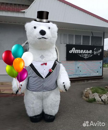 Большой белый медведь/Аниматор/Ростовая кукла
