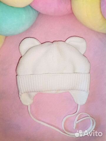 Утепленная демисезонная детская шапочка 36 р-р