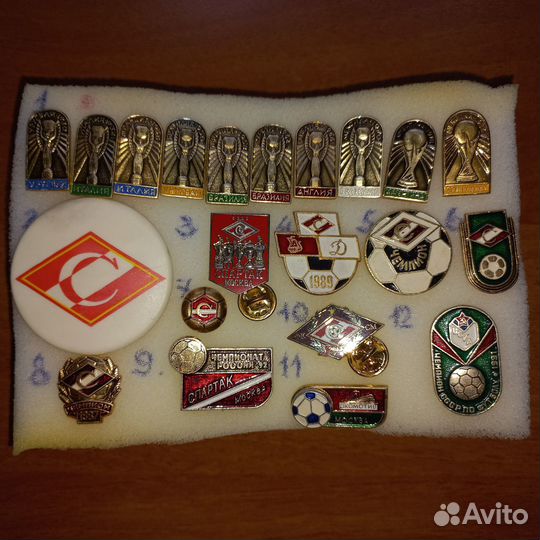 Значки футбольных клубов СССР, России, зарубежья