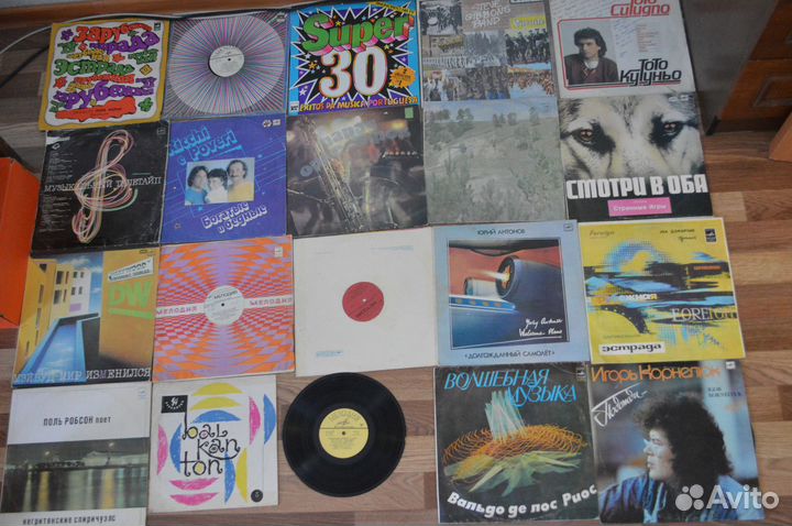 Виниловые пластинки 50 штук
