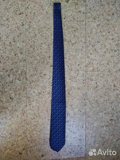 Шелковый галстук Vito Rufolo (Италия), синий горош